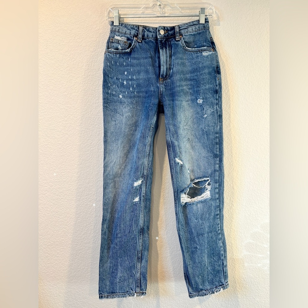 We The Free Women’s High Rise Dakota Straight Leg Distressed Jeans - 24